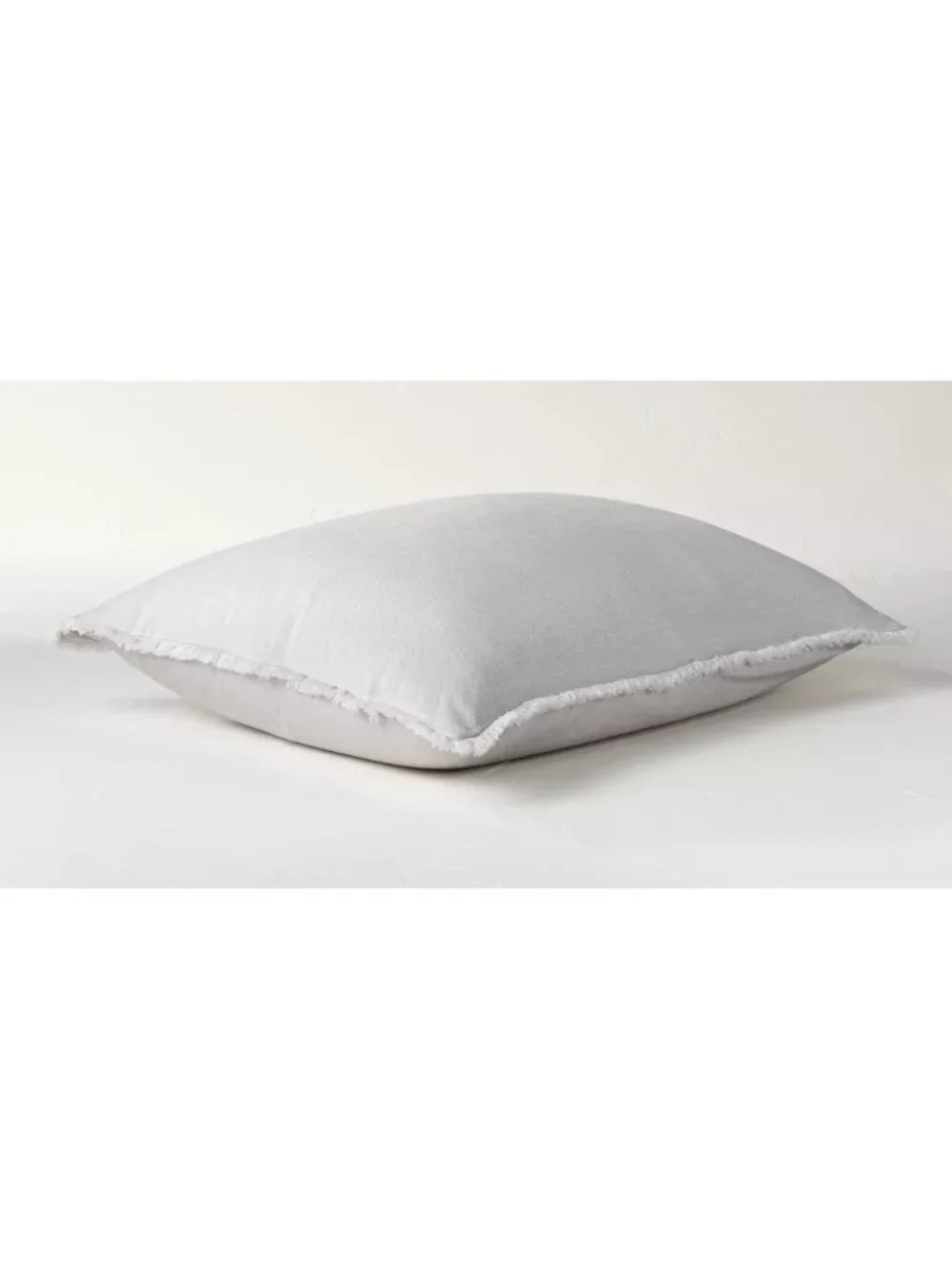 Casaluna Heavyweight Linen Blend Light Gray Standard Size Pillow Sham 20